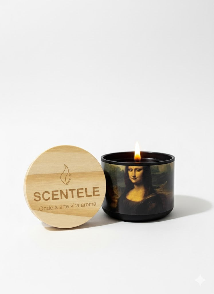 Monalisa (Da Vinci) — Vela aromática de Bergamota & Âmbar | Scentele