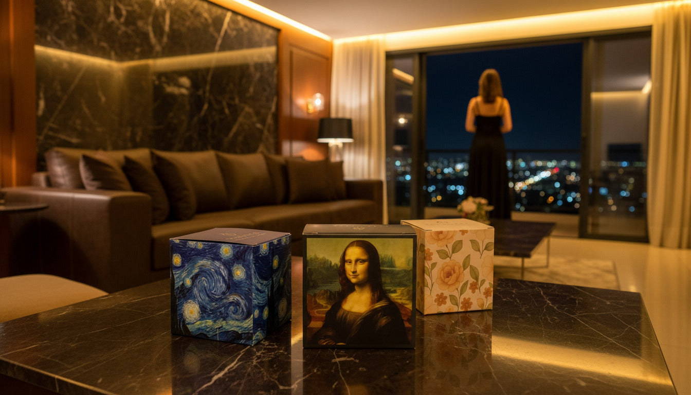 Trio Arte & Aroma — Coleção Completa (3 Velas)