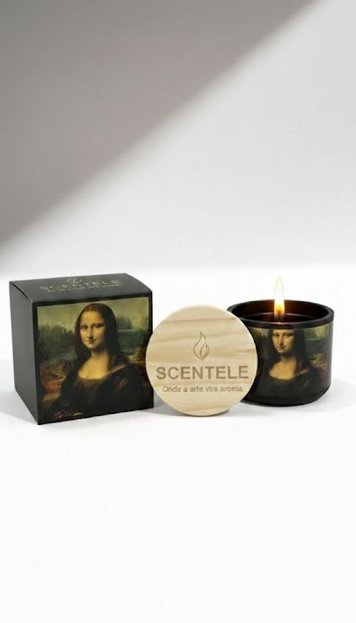 Vela Aromática Monalisa — Inspirada em Leonardo Da Vinci | Scentele